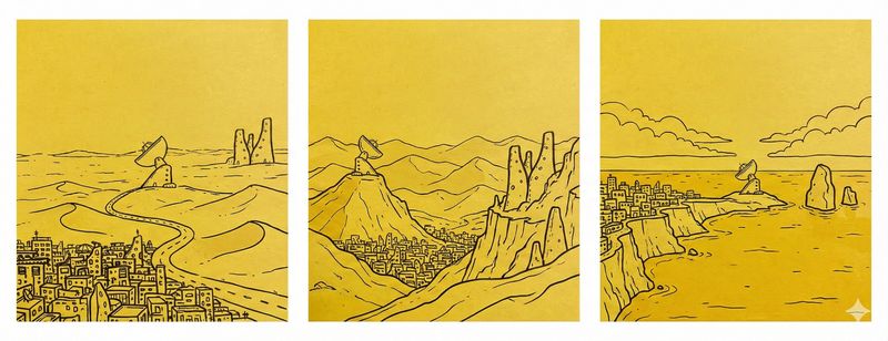 3 AI iterations of the comic-style post-its