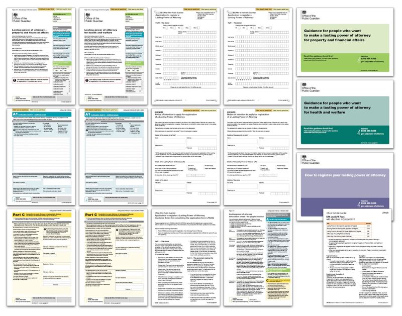 An example of some forms and guidance from the original paper service