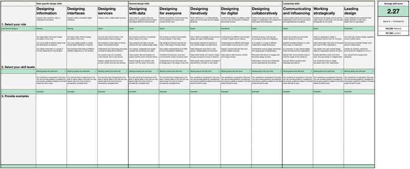 The skills assessment tool